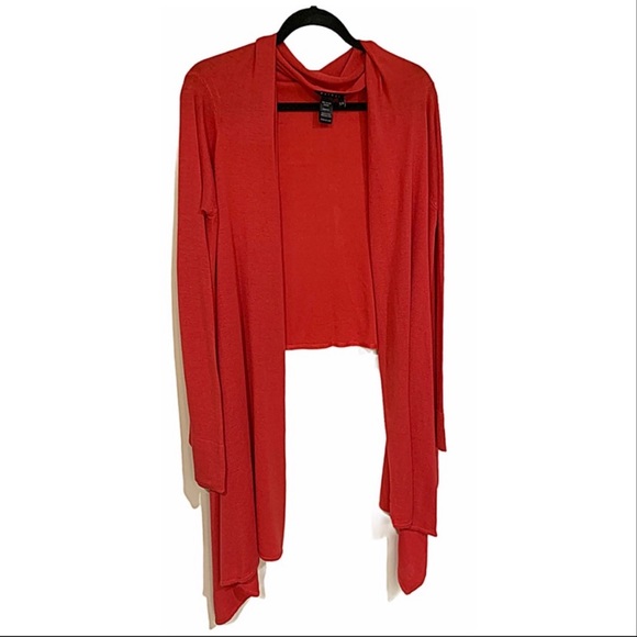 PARALLEL Cardigan Red Stunning Long Sleeve Open Cardigan Size S - Picture 8 of 8